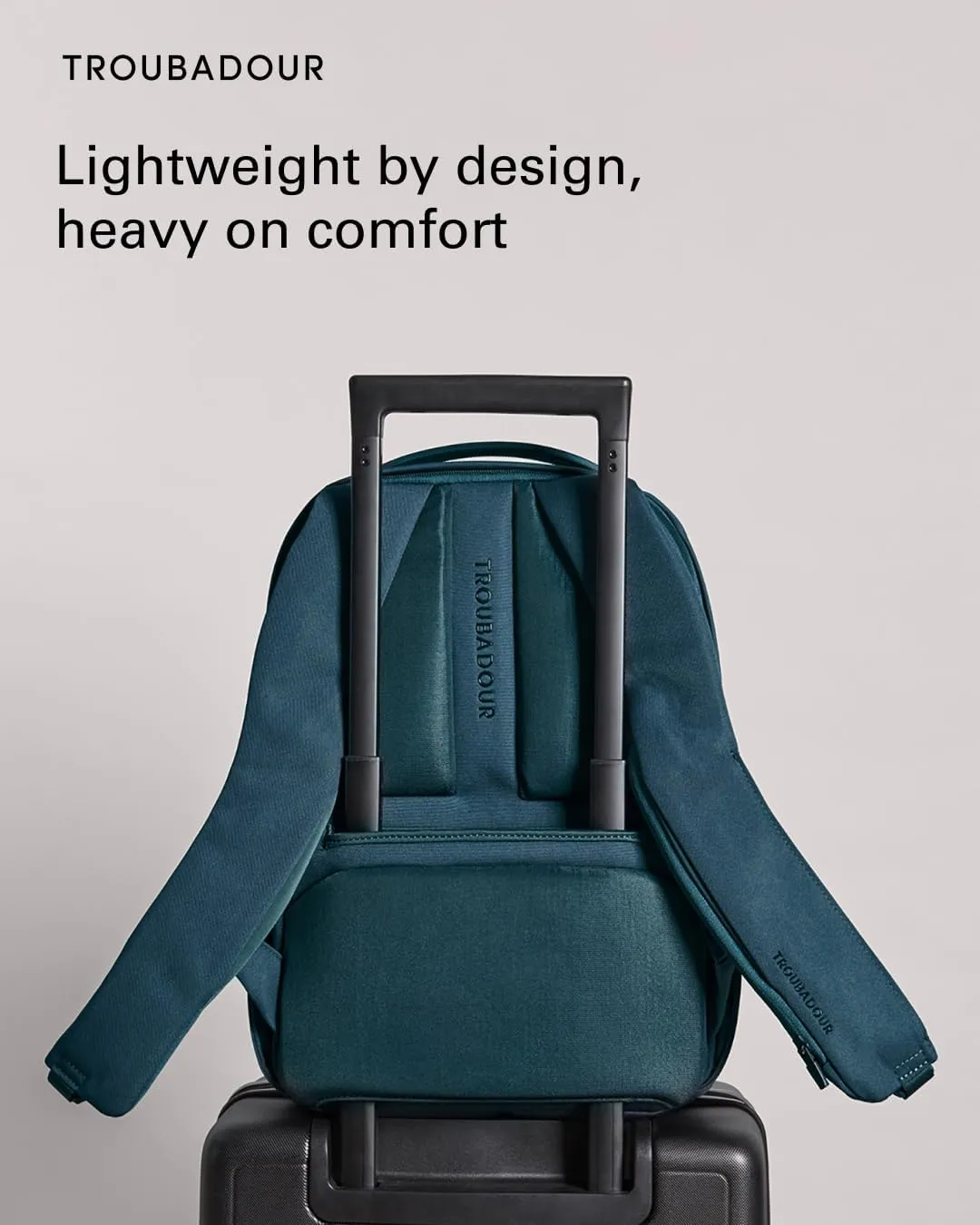 Troubadour Apex Compact Backpack 3.0 - Premium Waterproof Laptop Backpack Fits Up to 16" - Ergonomic Design for Work and Travel - Stylish Compact Backpack with 5-Year Guarantee - Air Force Blue