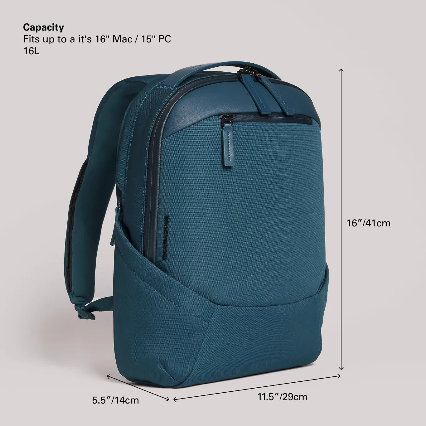 Troubadour Apex Compact Backpack 3.0 - Premium Waterproof Laptop Backpack Fits Up to 16" - Ergonomic Design for Work and Travel - Stylish Compact Backpack with 5-Year Guarantee - Air Force Blue