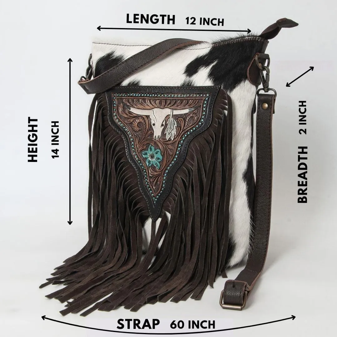 Women Natural Cowhide Leather Hand Bag With Adjustable Detachable Strap Leather Massenger Handbag