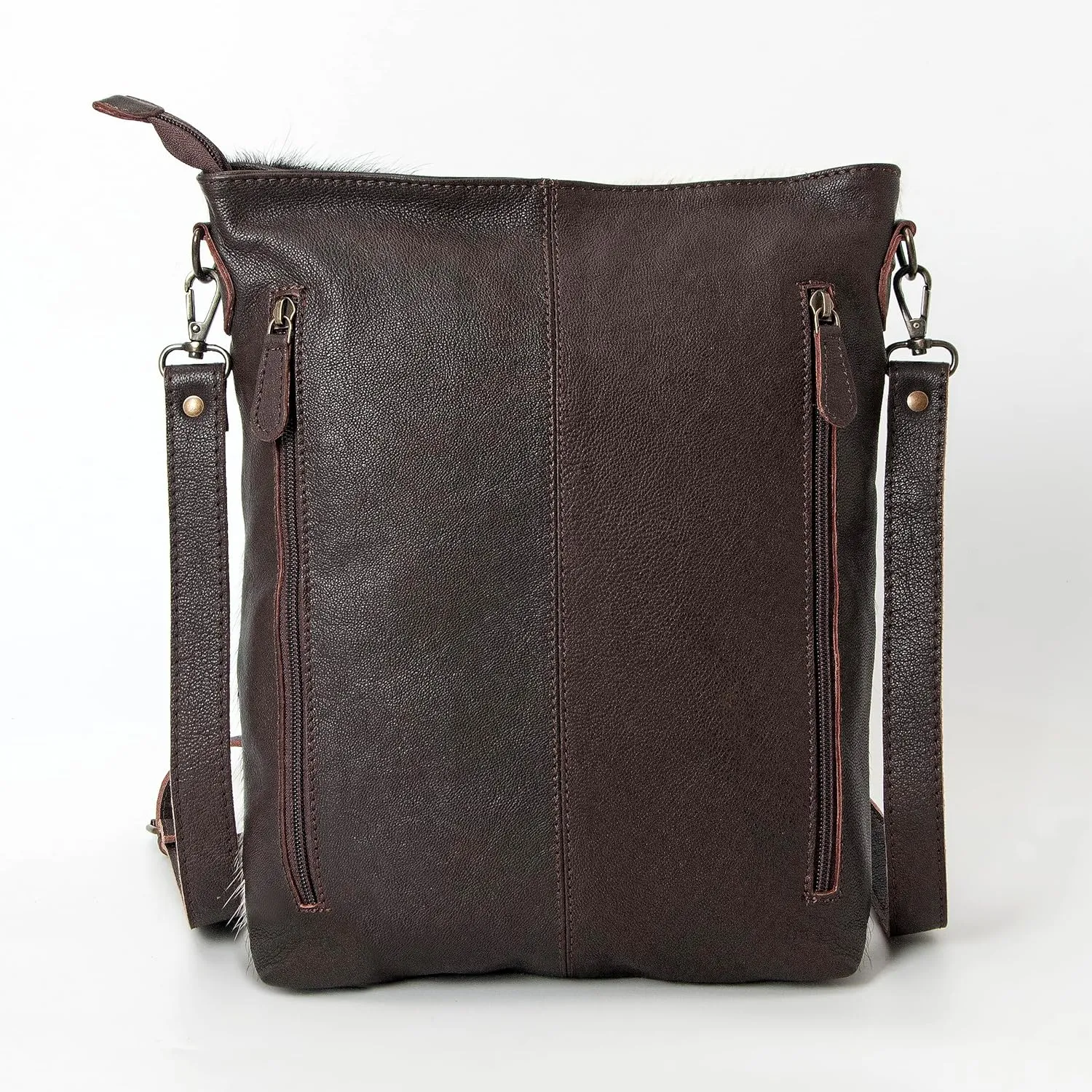 Women Natural Cowhide Leather Hand Bag With Adjustable Detachable Strap Leather Massenger Handbag