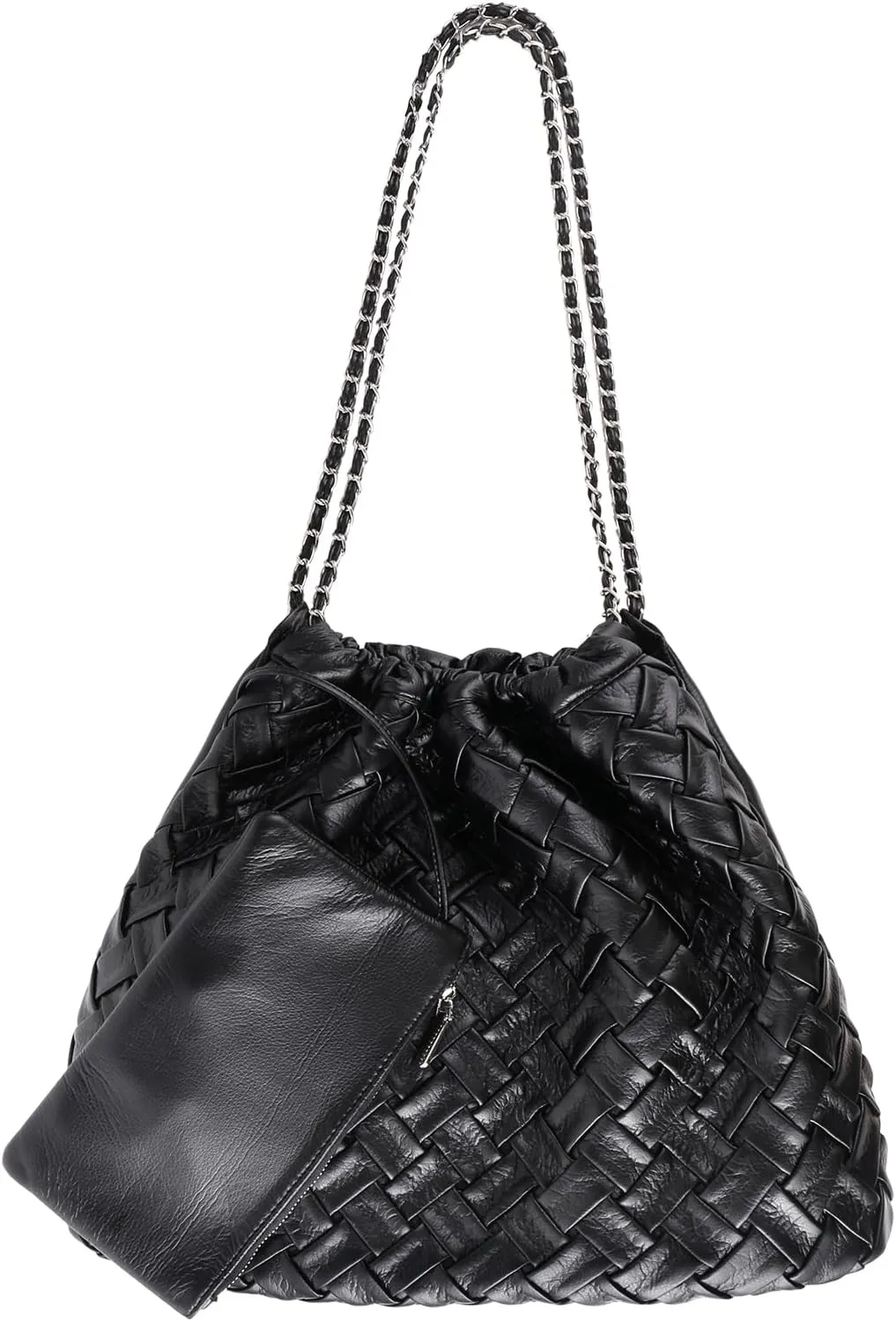 Woven Tote Bag for Women Large Summer Beach Hobo Handbags Handmade Top-handle Shoulder Bag with Purse