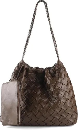 Woven Tote Bag for Women Large Summer Beach Hobo Handbags Handmade Top-handle Shoulder Bag with Purse