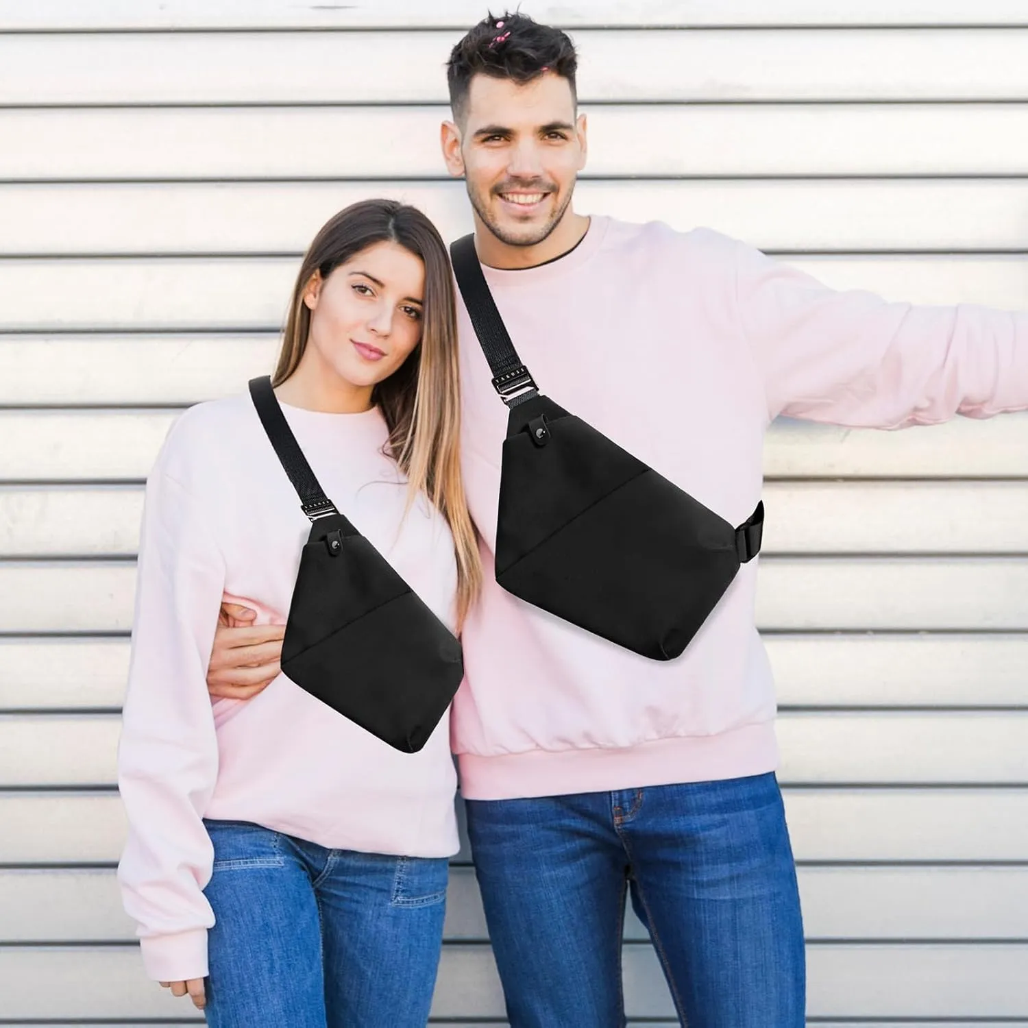 YaKuss Slim Sling Bag, Water Resistant Crossbody Bag Men Anti Theft Crossbody Bags for Women Trendy Shoulder Bag Travel